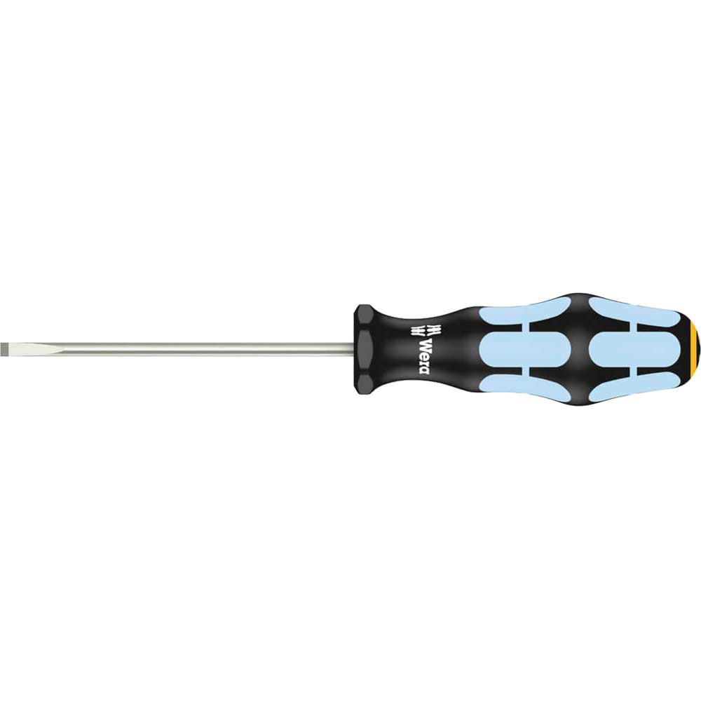 Photo of Wera Kraftform Stainless Steel Parallel Slotted Tip Screwdriver 4mm 100mm