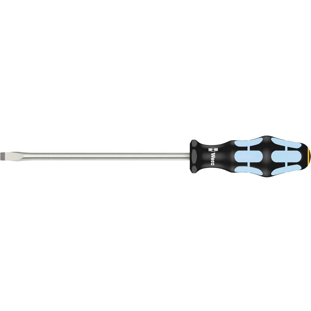 Photo of Wera Kraftform Stainless Steel Flared Slotted Tip Screwdriver 8mm 175mm