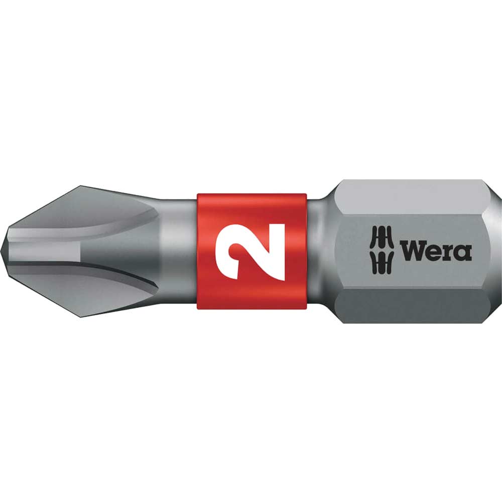 Photo of Wera 851/1 Btz Bitorsion Extra Tough Phillips Screwdriver Bits Ph2 25mm Pack Of 1