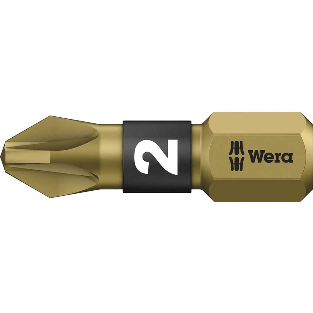 Photo of Wera Bitorsion Extra Hard Pozi Screwdriver Bits Pz2 25mm Pack Of 1