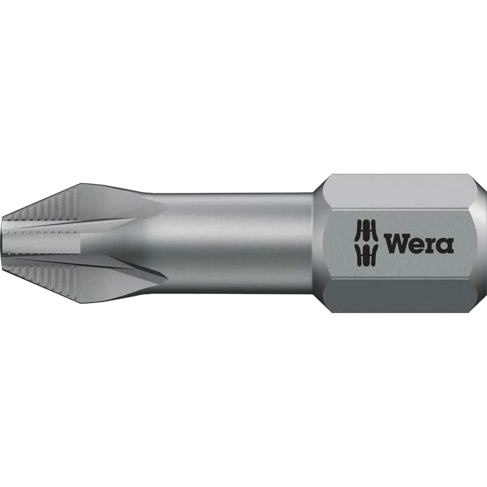 Photo of Wera 856/1tz Acr Extra Tough Pozi Screwdriver Bits Pz2 25mm Pack Of 1