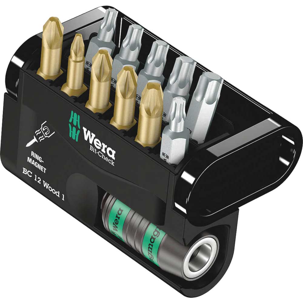 Photo of Wera 12 Piece Bit-check Torsion Screwdriver Bit And Holder Set