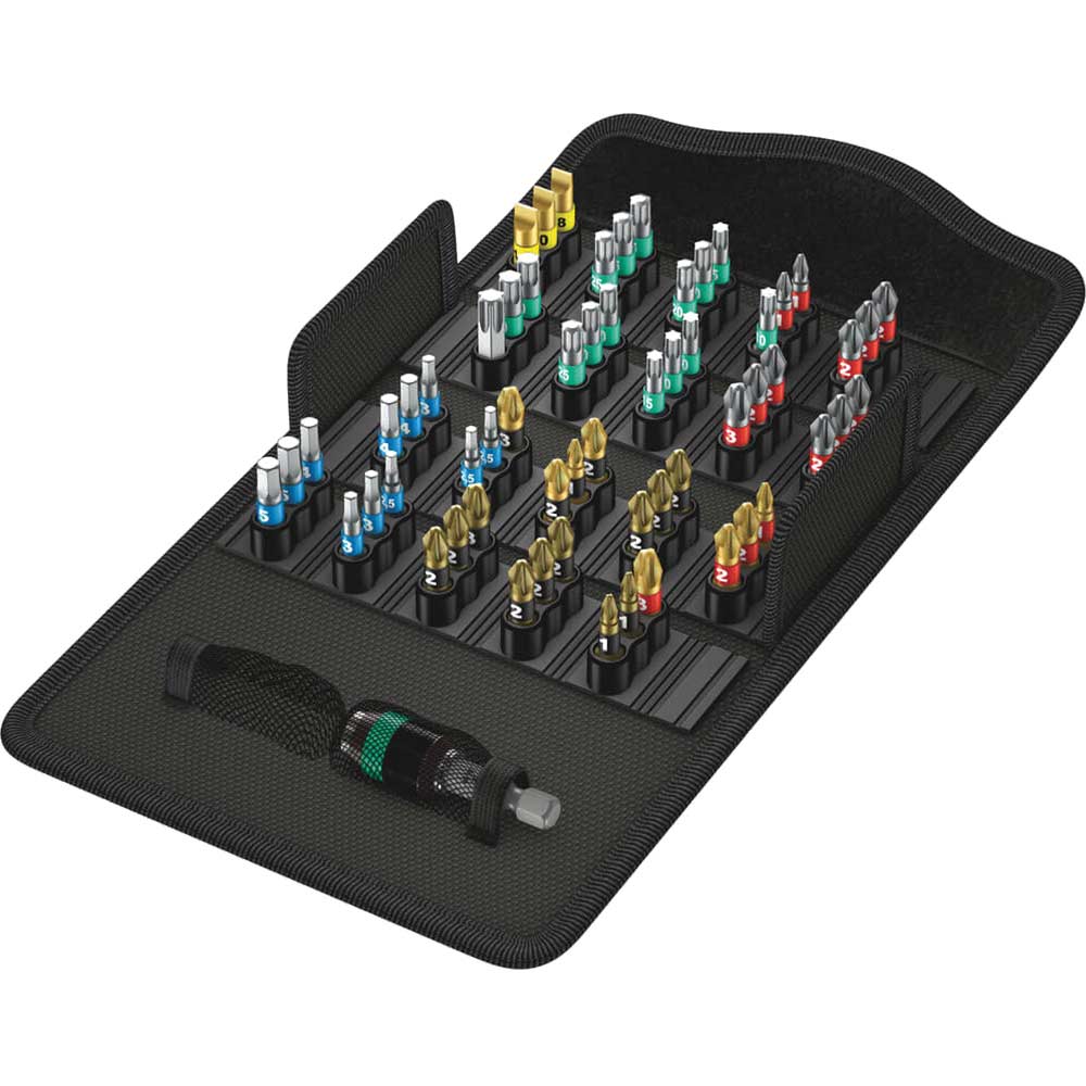 Photo of Wera 61 Piece Bit-safe Bitorsion Torsion Screwdriver Bit And Holder Set