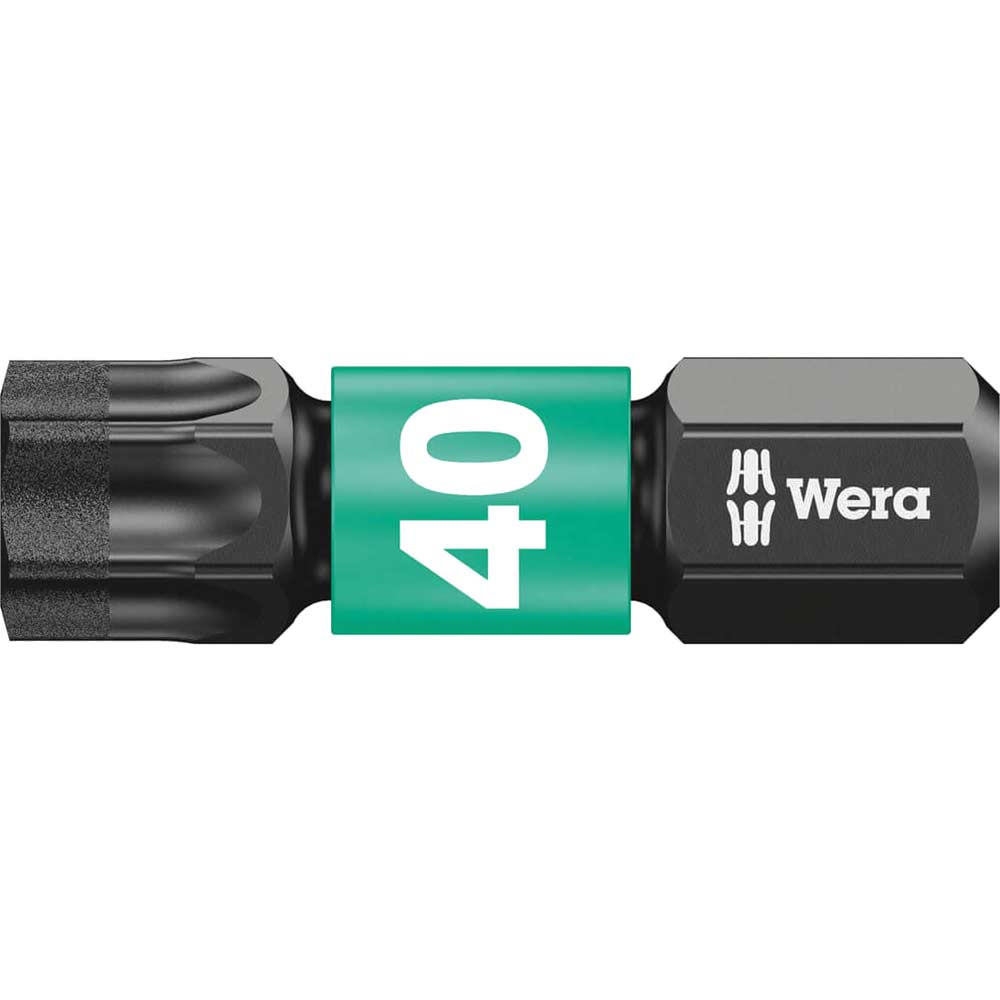 Photo of Wera Impaktor Torx Screwdriver Bits T40 25mm Pack Of 10