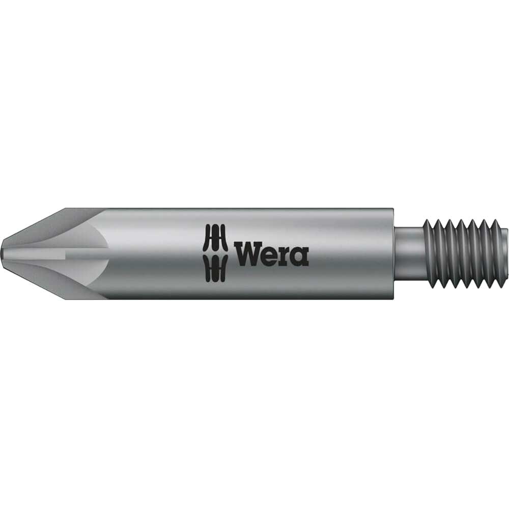 Photo of Wera 855/15 Extra Tough M6 Threaded Drive Pozi Screwdriver Bits Pz2 44.5mm Pack Of 1