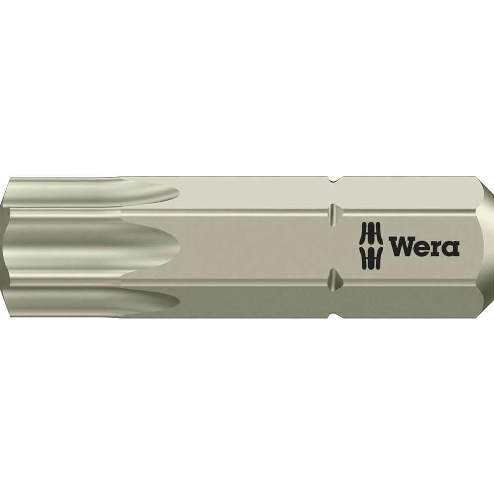Photo of Wera Torsion Stainless Steel Torx Screwdriver Bit T40 25mm Pack Of 1