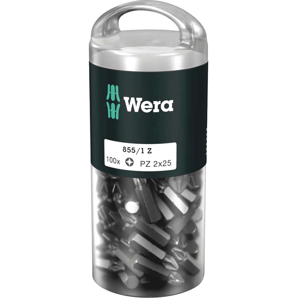 Photo of Wera 850/1z Extra Tough Pozi Screwdriver Bits Pz2 25mm Pack Of 100