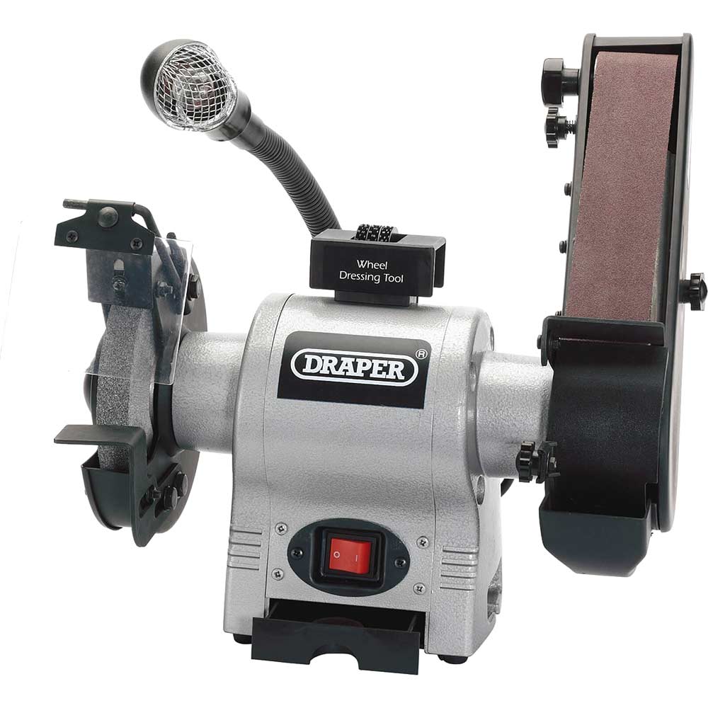 Image of Draper GD650A Bench Grinder and Sanding Belt 240v