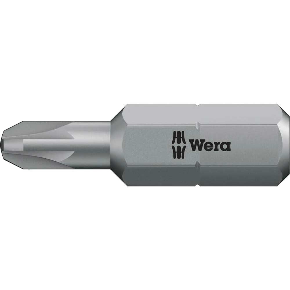 Photo of Wera 855/1 Rz Extra Tough Reduced Shank Pozi Screwdriver Bits Pz2 25mm Pack Of 1
