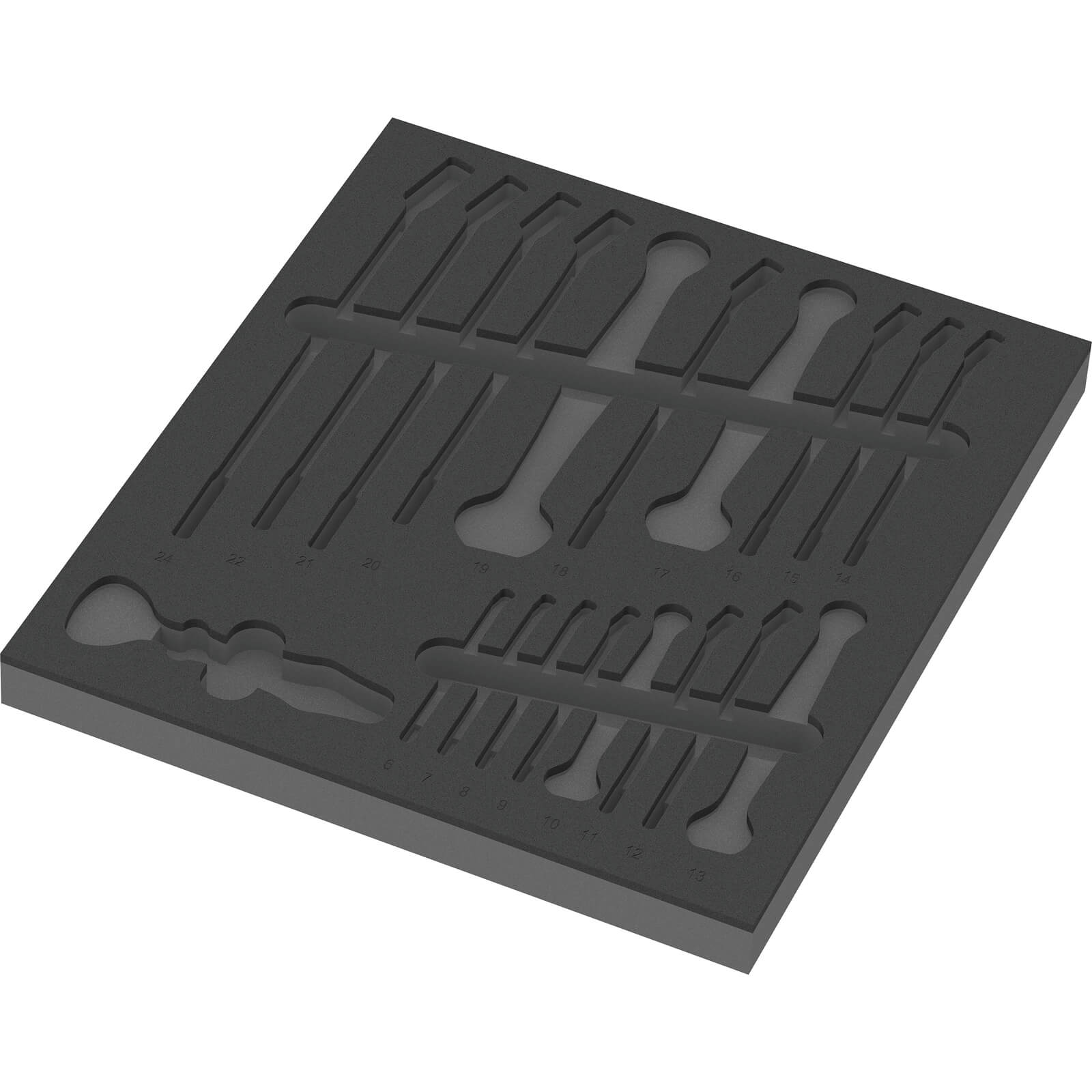 Wera Empty Foam Insert Tray for Joker 6003 Spanner Set 1