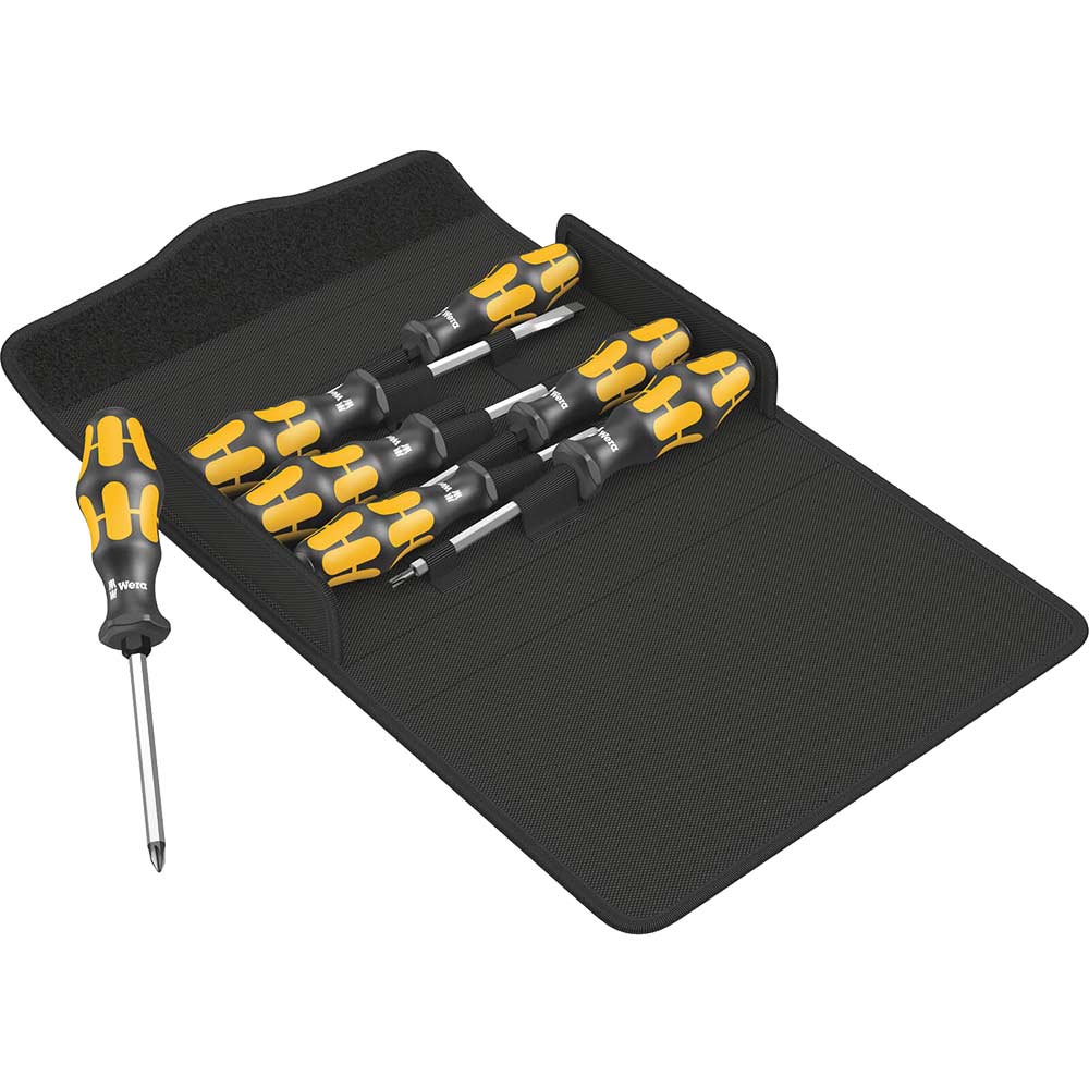 Image of Wera Kraftform 7 Piece Chiseldriver Screwdriver Set