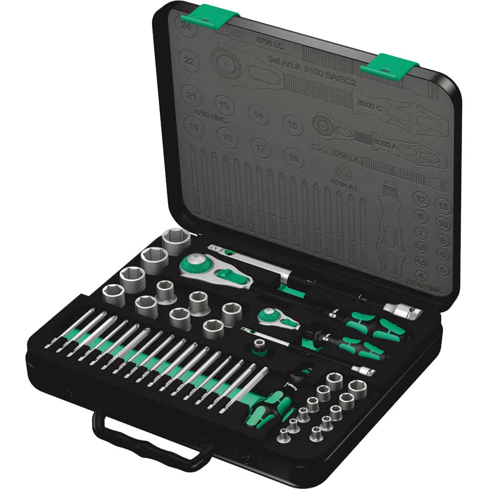 Photo of Wera 8100 Sa/sc2 Zyklop 43 Piece 1/4