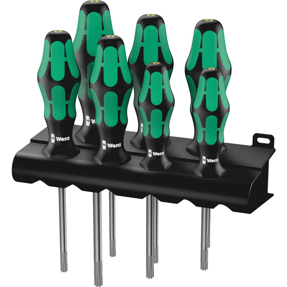 Photo of Wera 7 Piece Kraftform Plus 367/7hf Torx Screwdriver Set