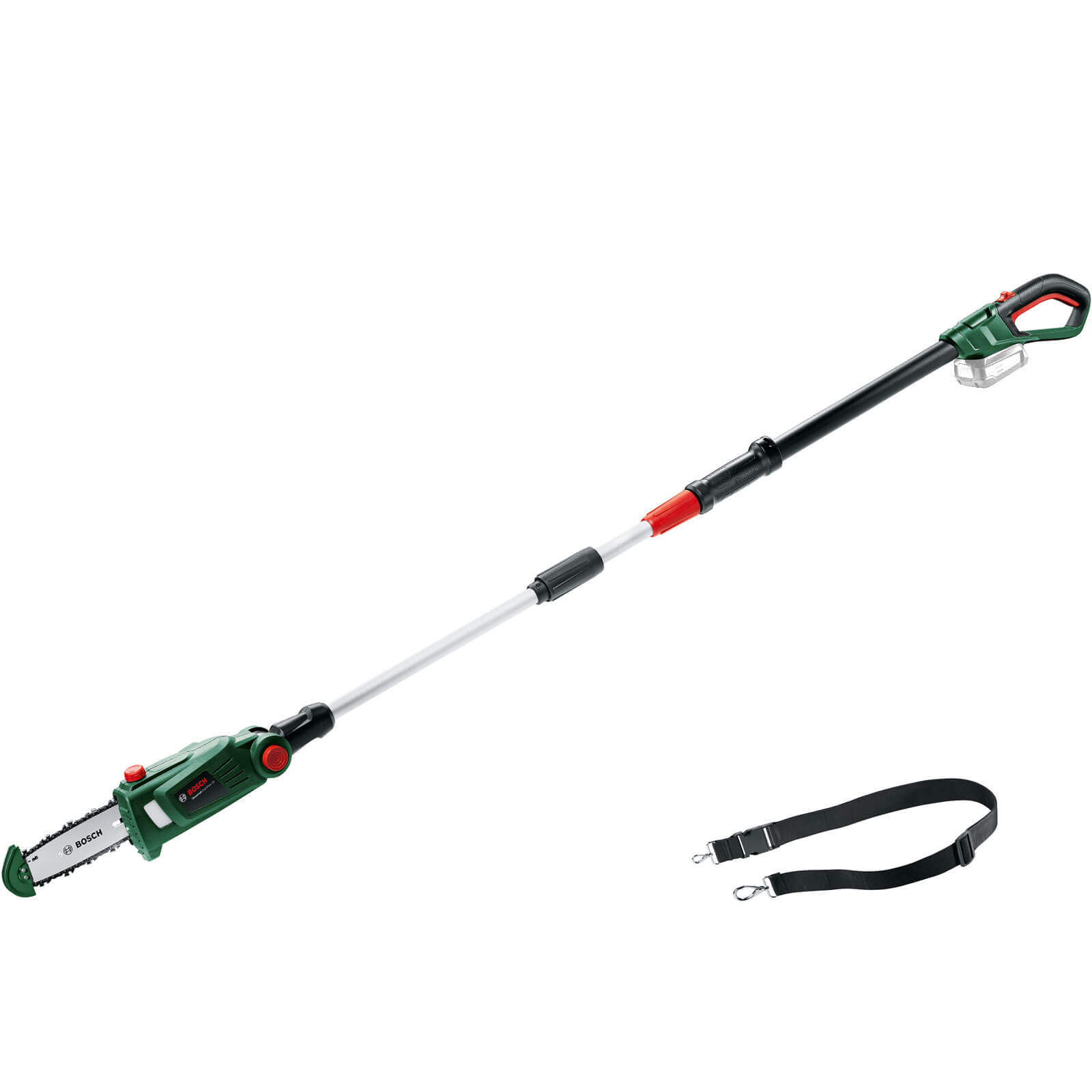 Bosch UNIVERSALCHAINPOLE P4A 18v Cordless Telescopic Pole Tree Pruner 200mm No Batteries No Charger FREE Chainsaw Oil 1L Worth £8.95