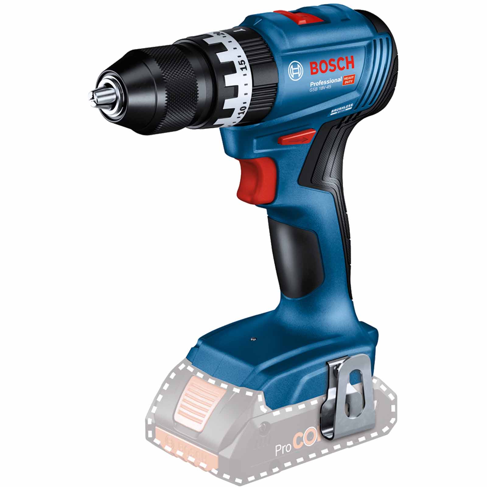 Bosch GSB 18V-45 18v Cordless Brushless Combi Drill No Batteries No Charger No Case
