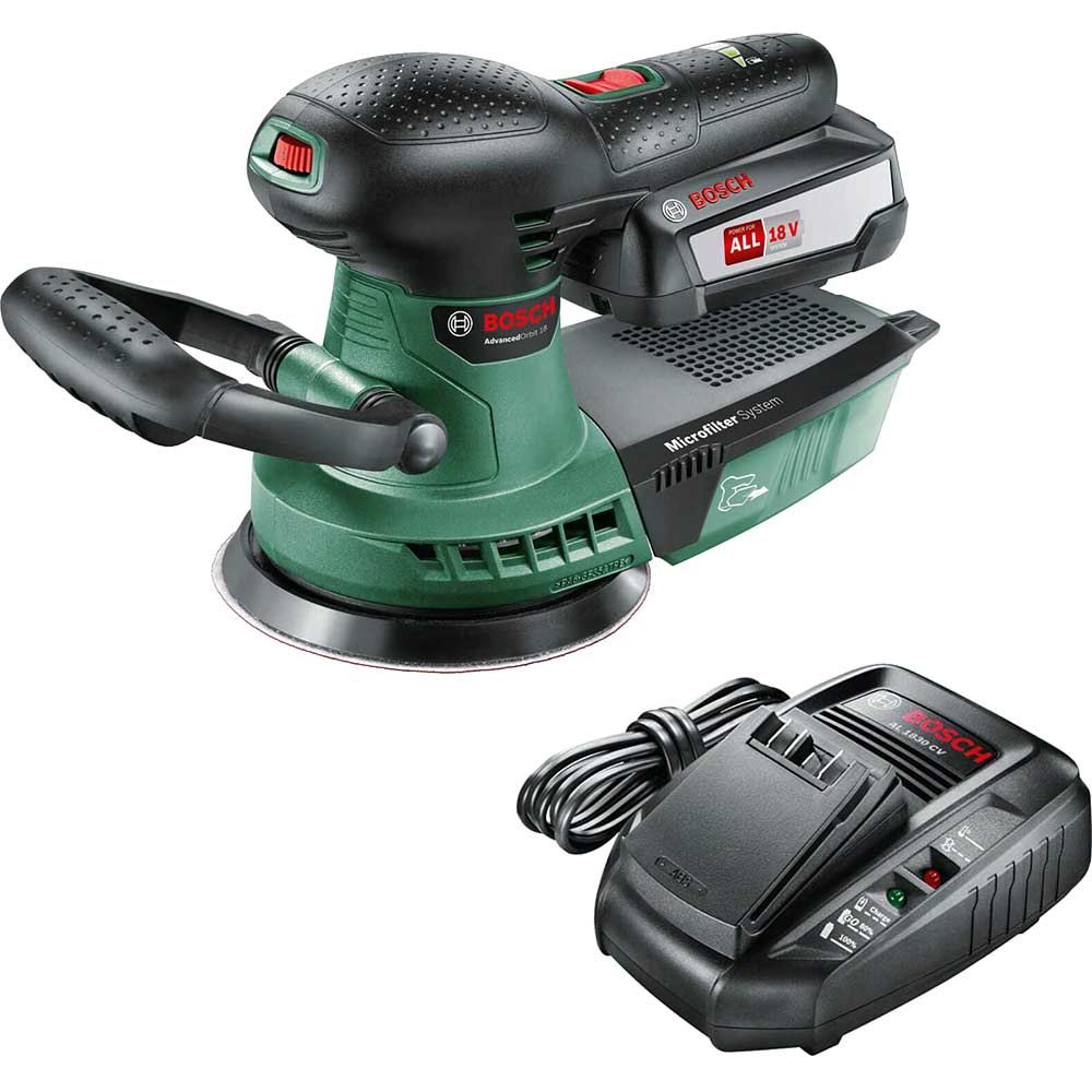 Photo of Bosch Advancedorbit 18v Cordless Disc Sander 125mm 1 X 2.5ah Li-ion Charger No Case