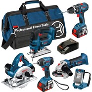 Bosch BAG 6DS 18v Cordless Dynamic Series 6 Piece Kit Power Tool Kits Bosch BAG 6DS 18v Cordless Dynamic Series 6 Piece Kit Power Tool Kits