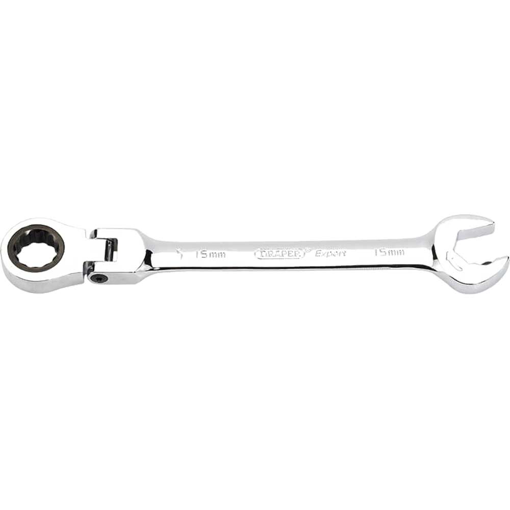 Photo of Draper Expert Hi Torq Flexible Ratchet Combination Spanner 15mm