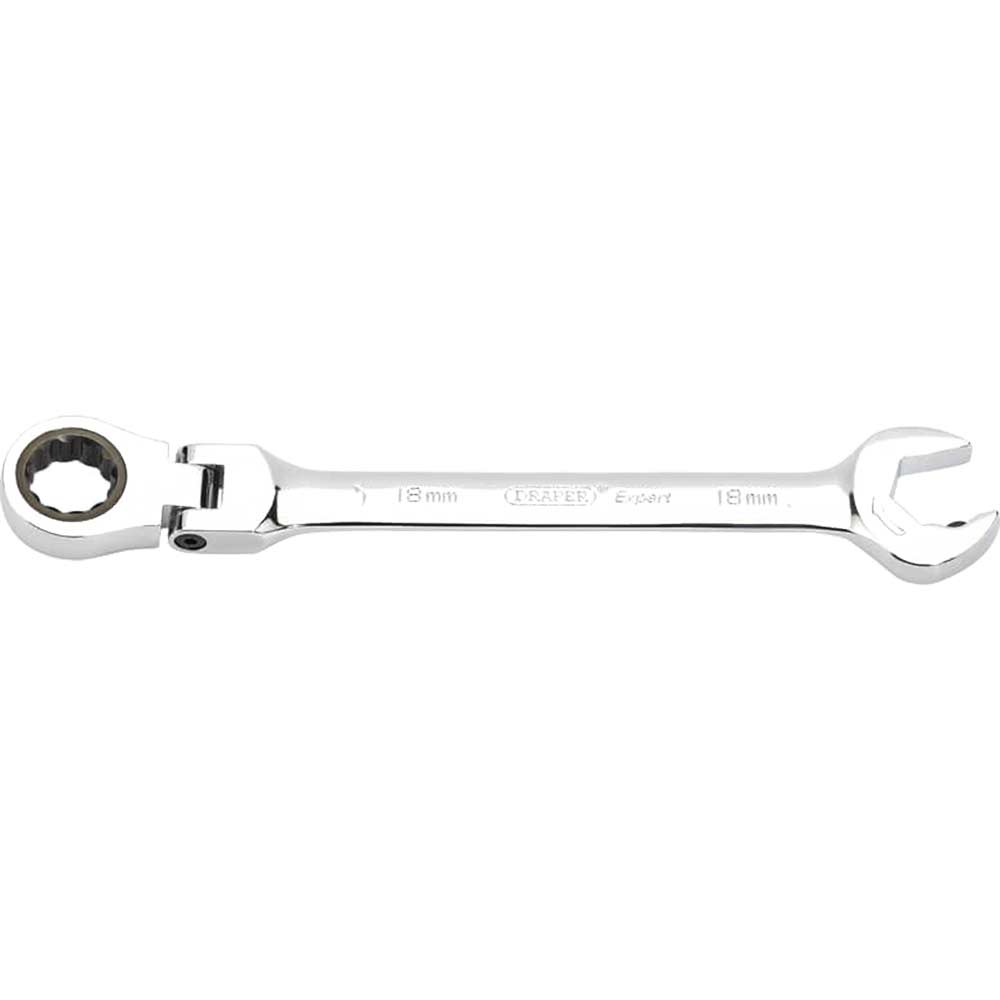 Photo of Draper Expert Hi Torq Flexible Ratchet Combination Spanner 18mm