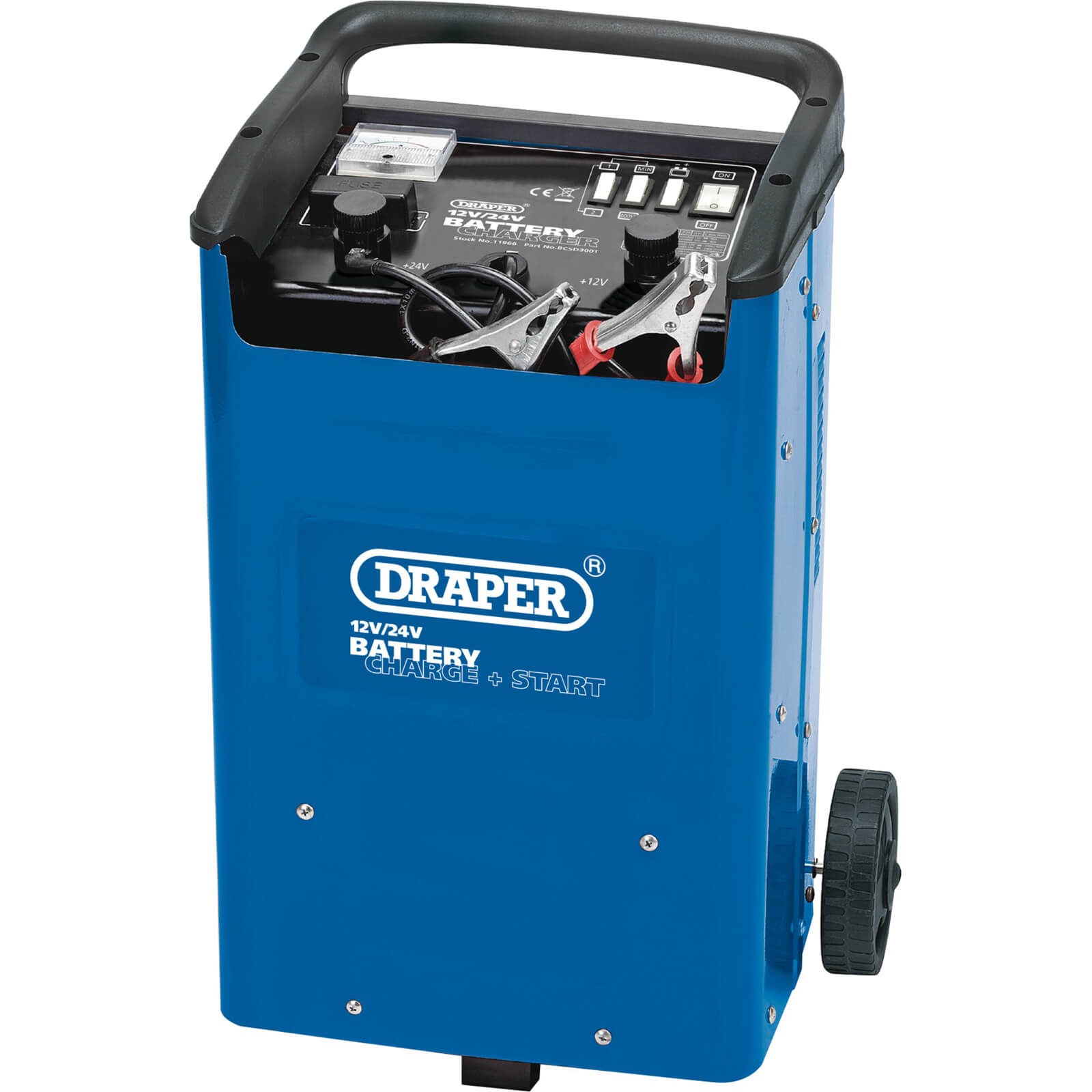 Image of Draper BCSD300T Vehicle Battery Starter and Charger 12v or 24v