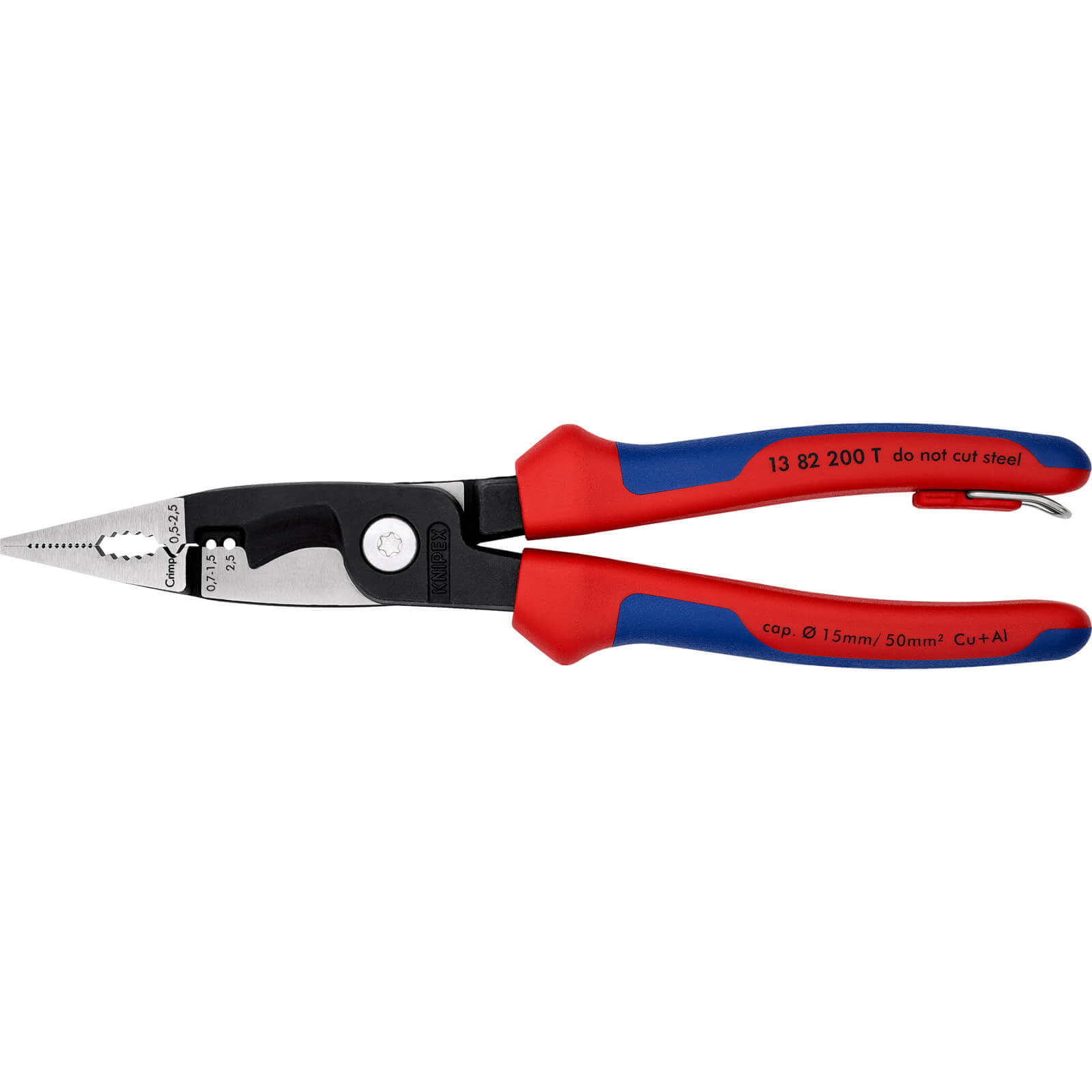 Knipex 13 82 Tethered Electrical Installation Pliers 200mm