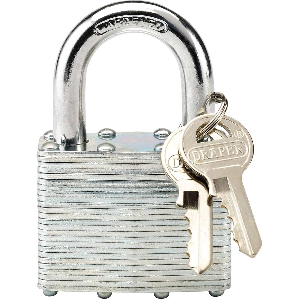 Photo of Draper Laminated Steel Padlock 50mm Standard