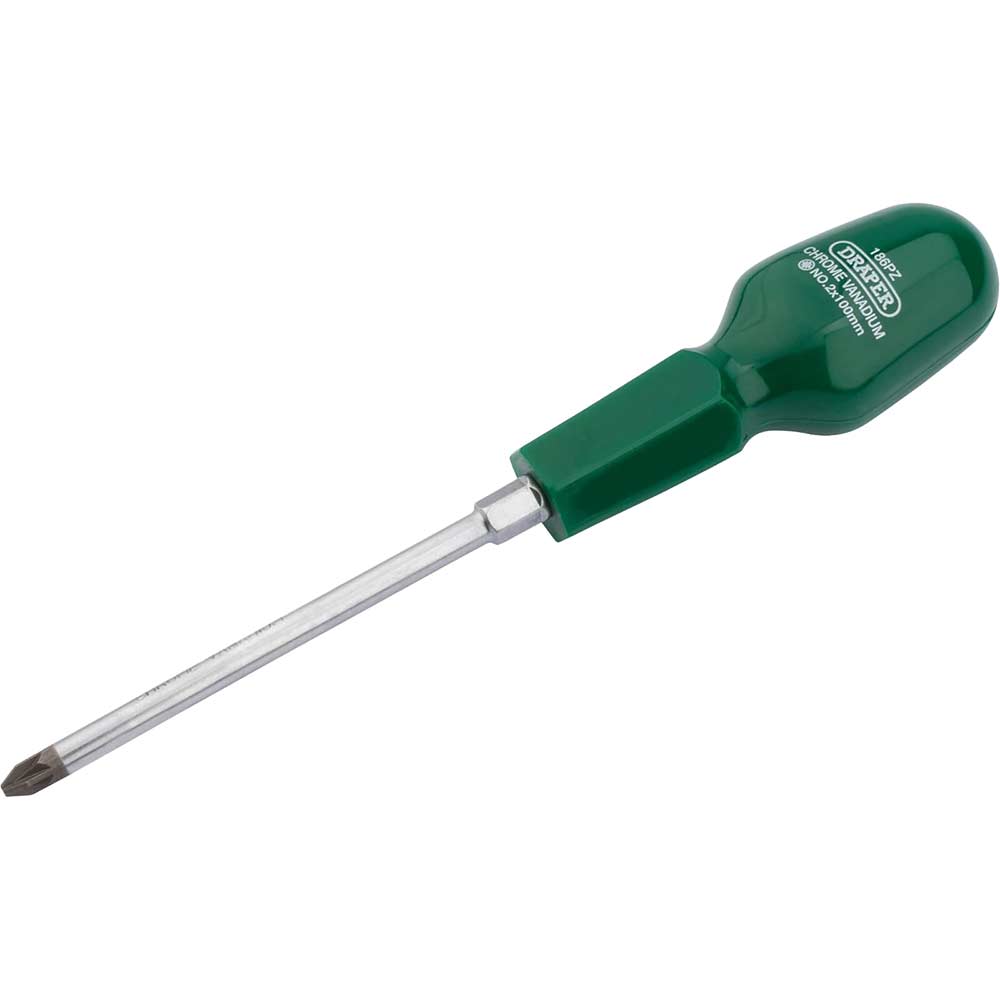 Photo of Draper Cabinet Pattern Pozi Screwdriver Pz2 100mm