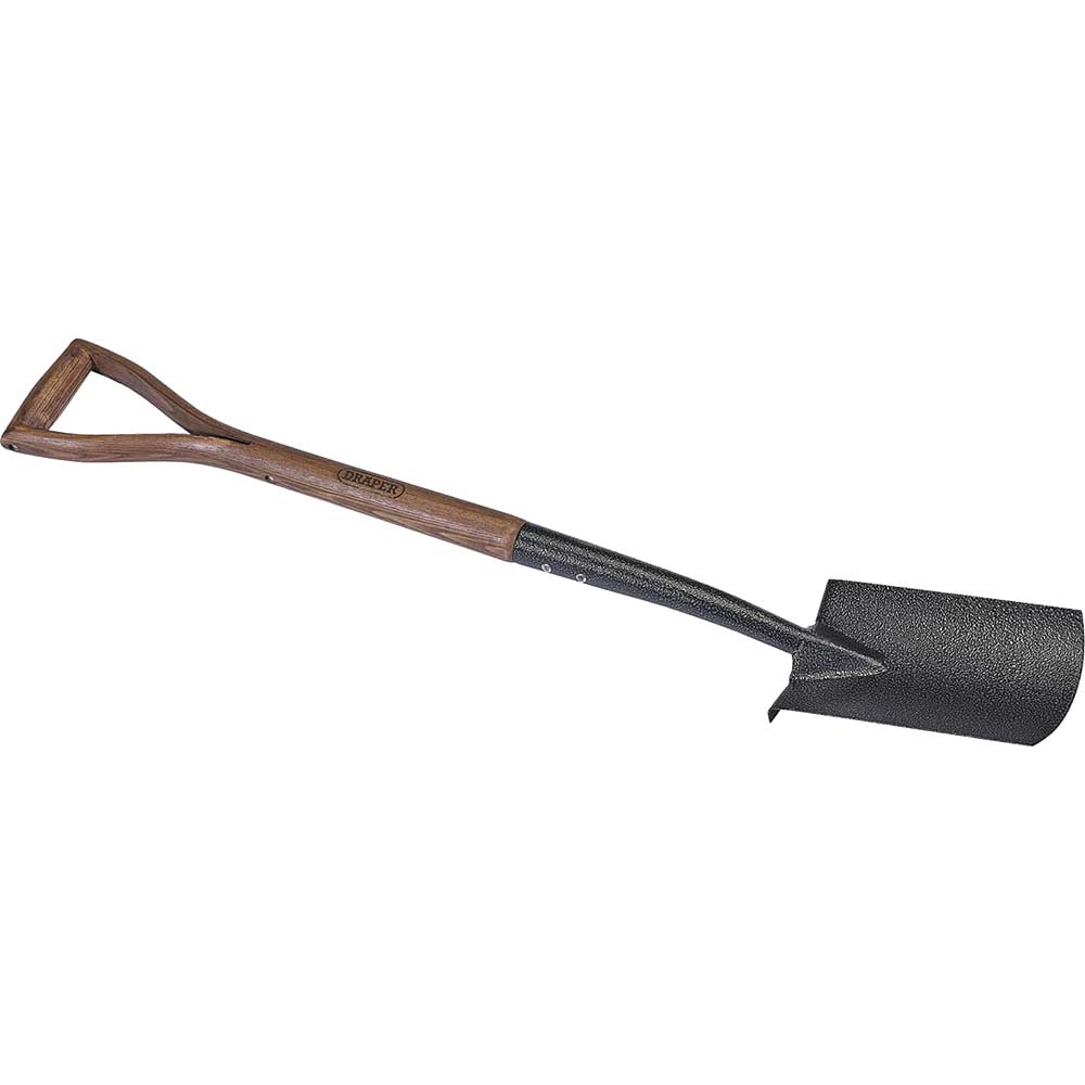 Photo of Draper Carbon Steel Border Spade Ash Handle