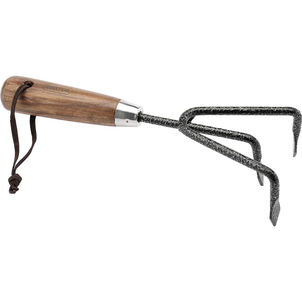 Image of Draper Carbon Steel Heavy Duty Hand Cultivator Ash Handle