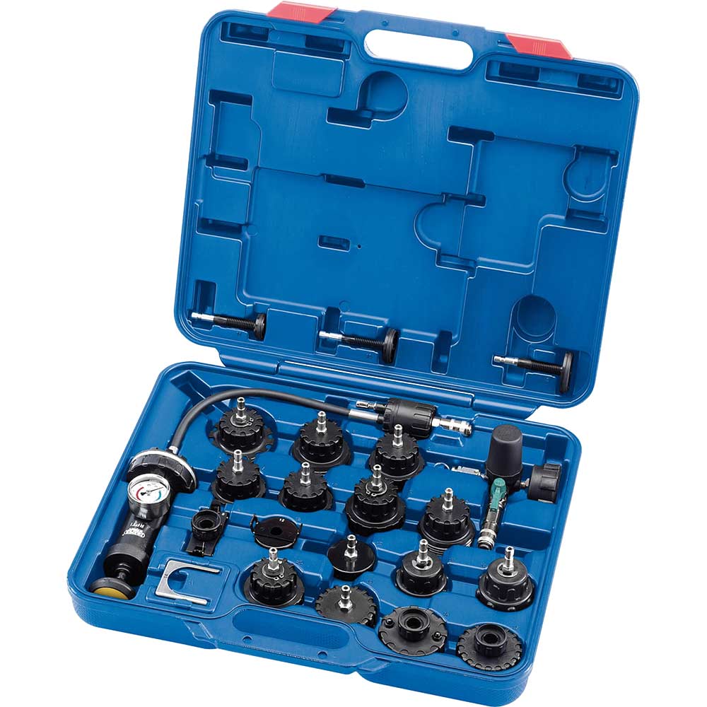 Photo of Draper Expert 20 Piece Automotive Radiator Pressure Test Tool Kit