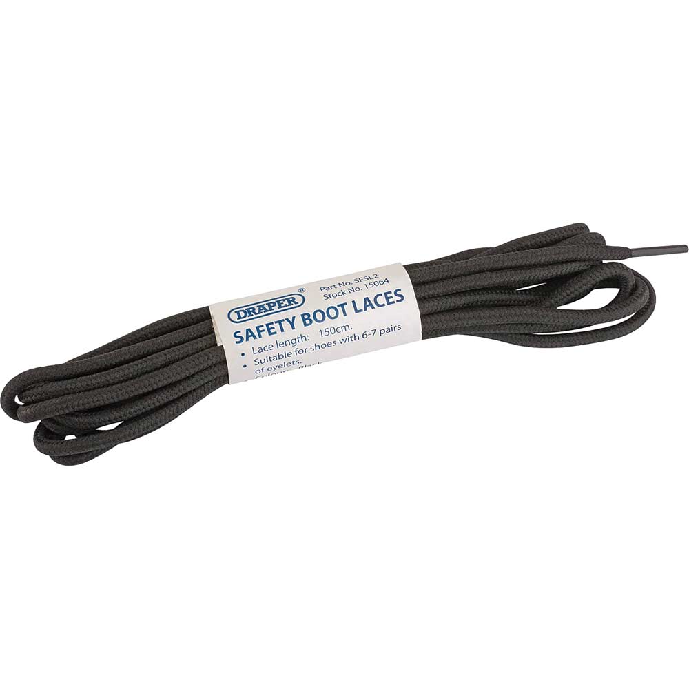 Photo of Draper Boots Laces For 6 - 7 Eyelet Boots Black