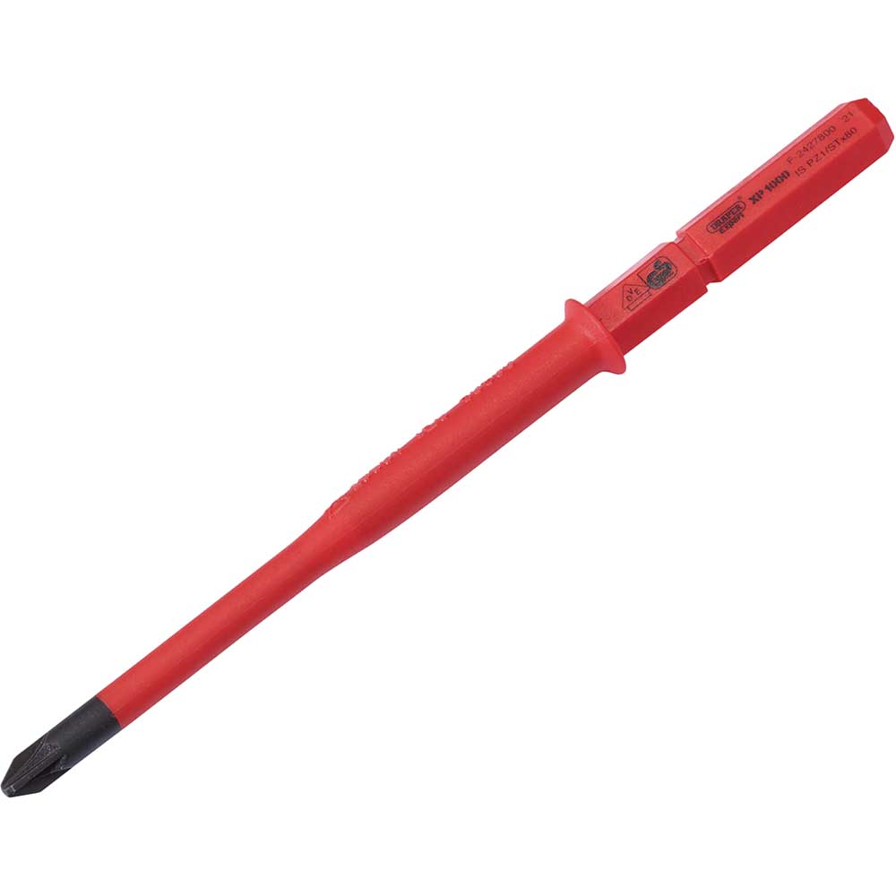 Photo of Draper Ergo Plus Extra Slim Pozi Vde Interchangeable Screwdriver Blade Pz2 100mm