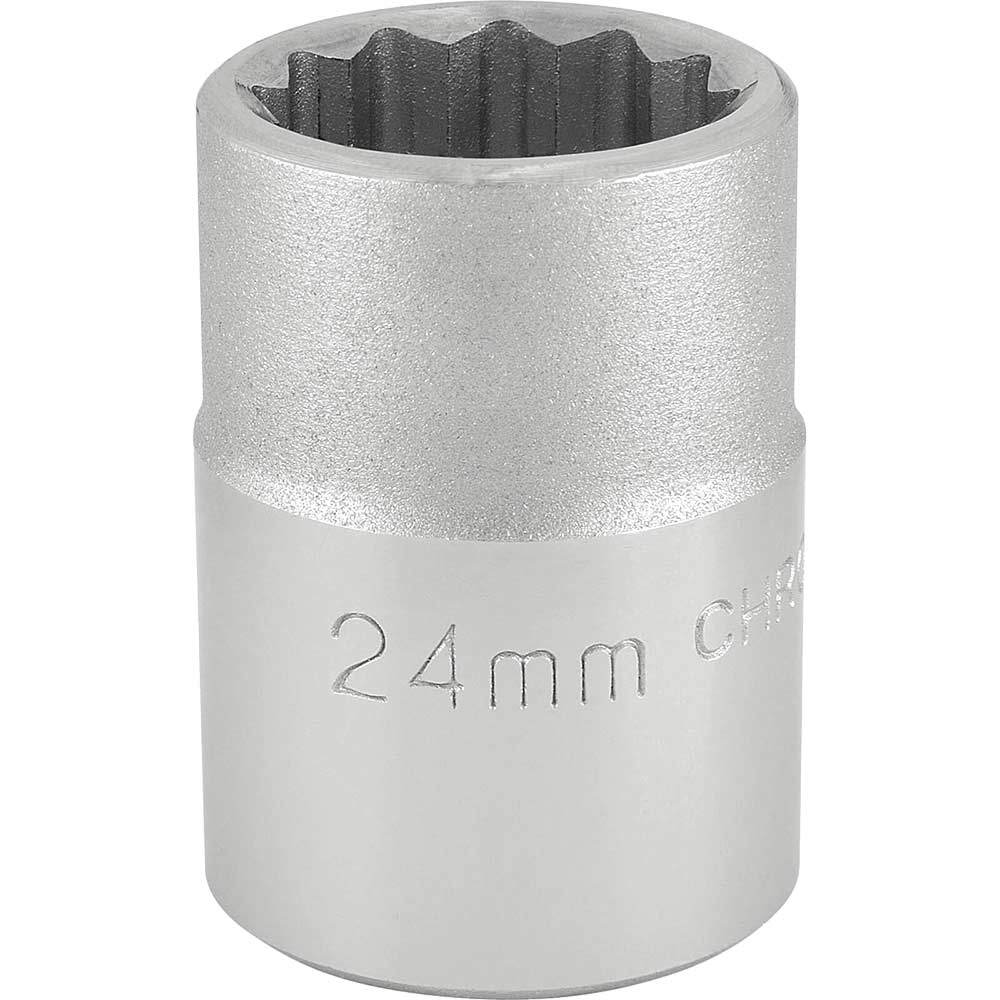 Image of Draper 3/4" Drive Polished Finish Bi Hexagon Socket Metric 3/4" 24mm