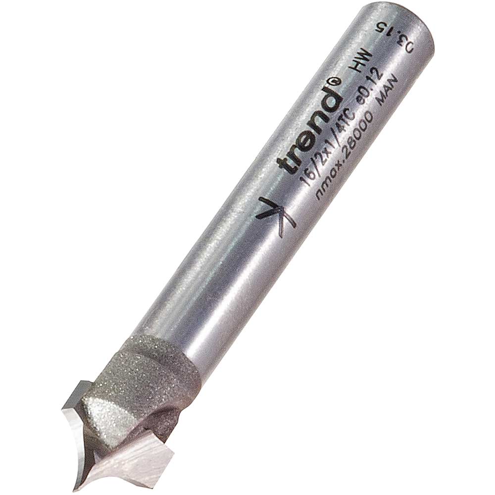 Photo of Trend Ovolo Panel And Veining Router Cutter 9.5mm 7.5mmm 1/4