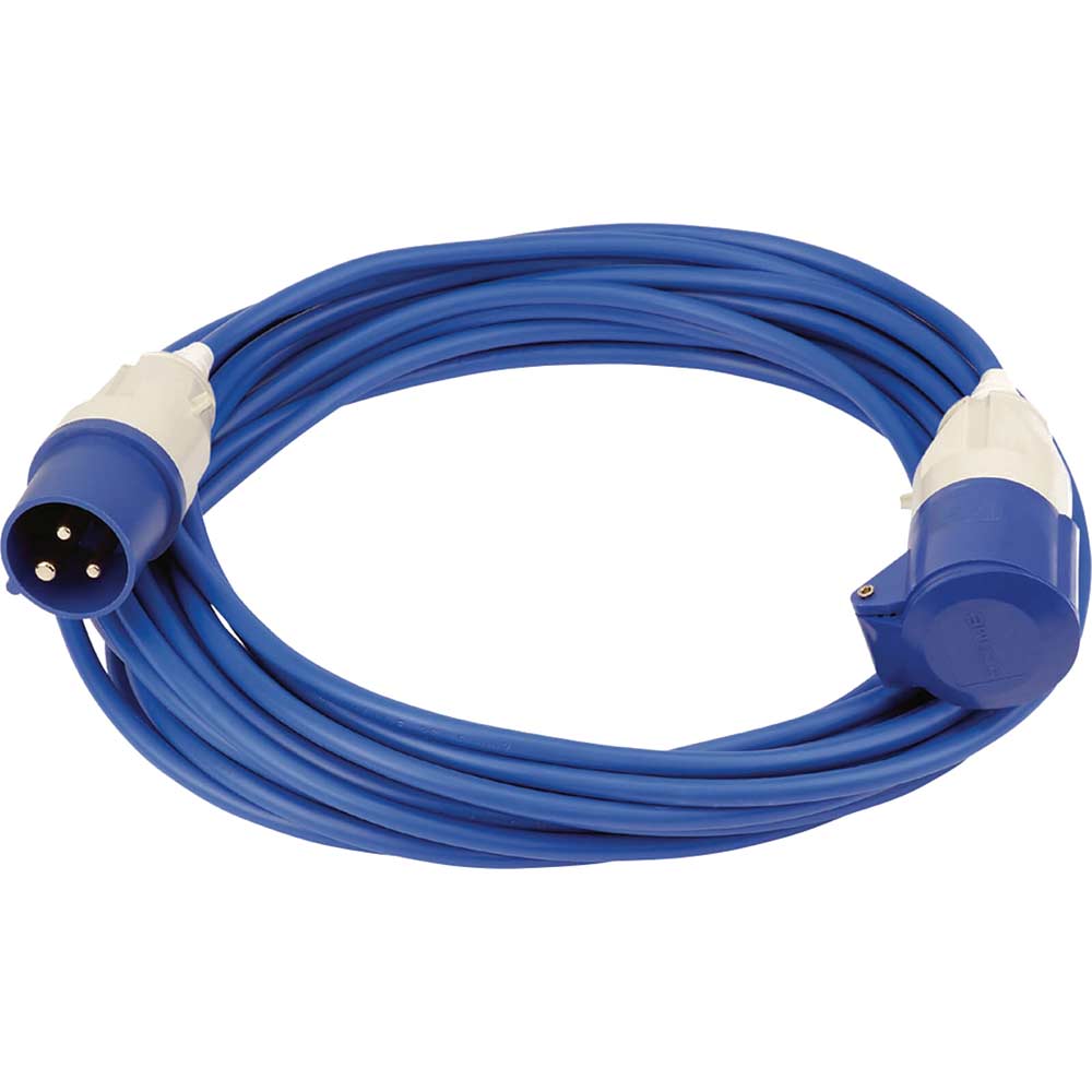 Image of Draper Extension Trailing Lead 16 amp 2.5mm Blue Cable 240v 14m