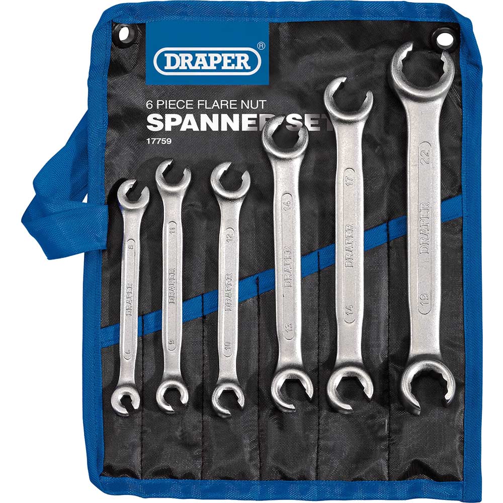 Photo of Draper 6 Piece Flare Nut Spanner Set