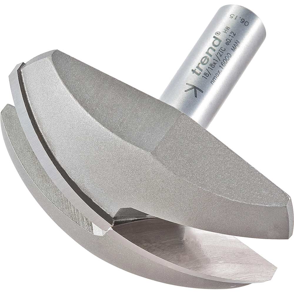 Photo of Trend Dished Radius Panel Router Cutter 73mm 22mm 1/2