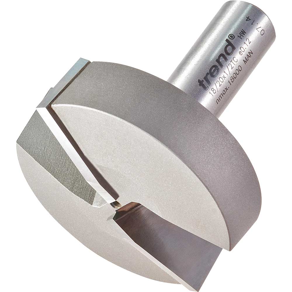 Photo of Trend Large Bevel Panel Raiser Router Cutter 50mm 17mm 1/2