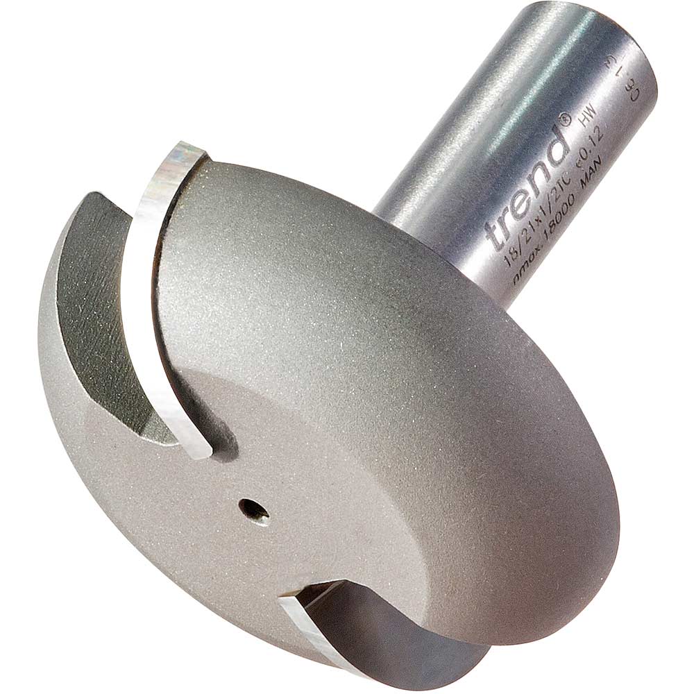 Photo of Trend Radiused Raised Panel Mould Router Cutter 50mm 22mm 1/2