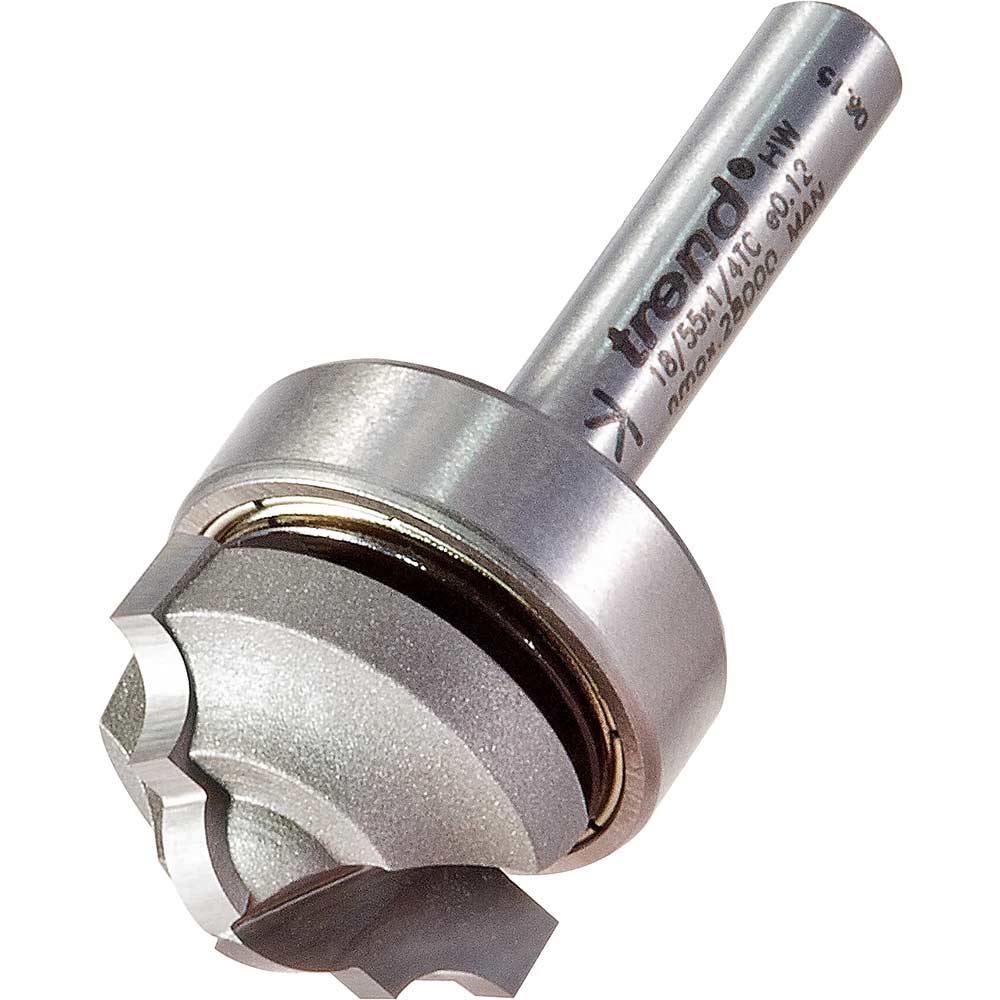 Photo of Trend Classic Panel Bearing Guided Router Cutter 22mm 12.7mm 1/4