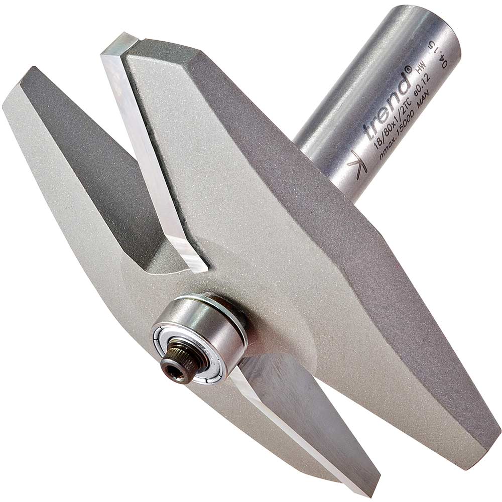 Photo of Trend Large Bearing Guided Panel Raiser Router Cutter 86mm 12.7mm 1/2