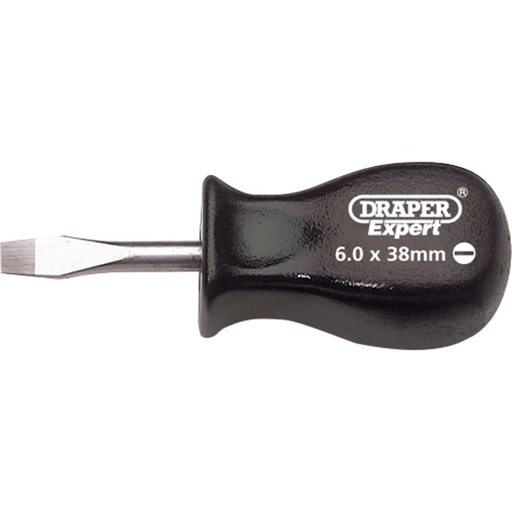 Photo of Draper Expert Mechanics Flared Slotted Screwdriver 6mm 38mm