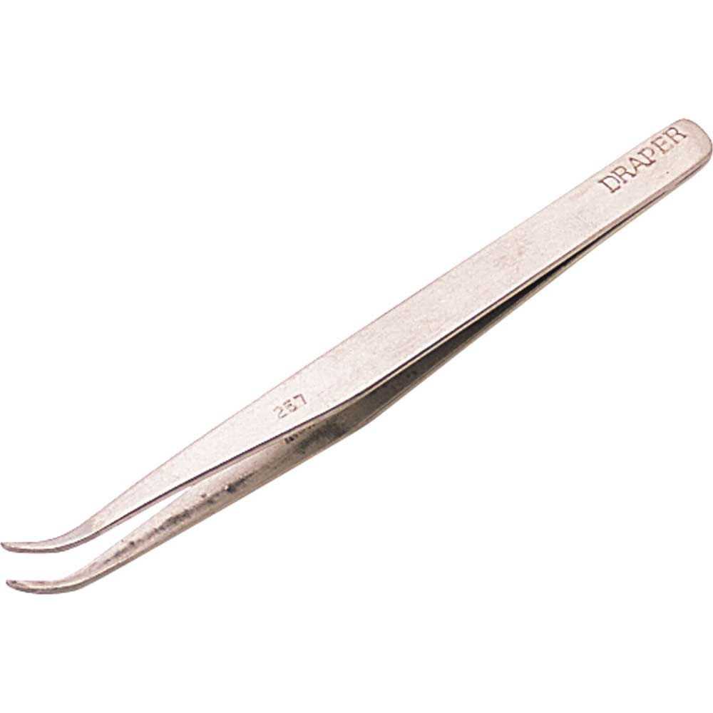 Photo of Draper Dumont Pattern Fine Point Curved Tweezers