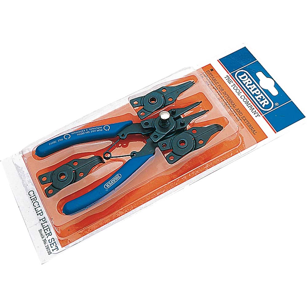 Image of Draper 5 Piece Circlip Plier Set