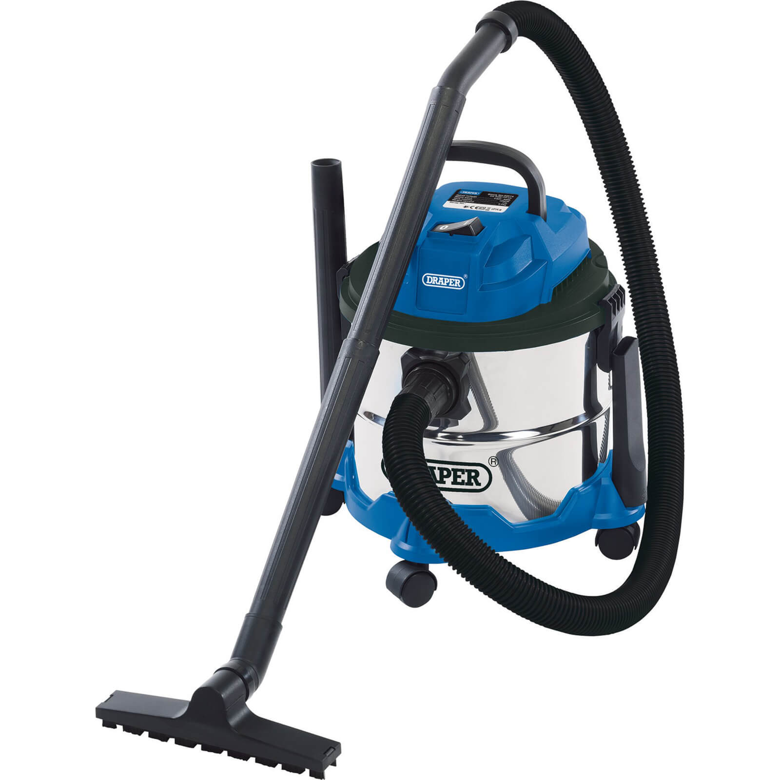 Image of Draper Wet and Dry Vacuum Cleaner 15L 240v