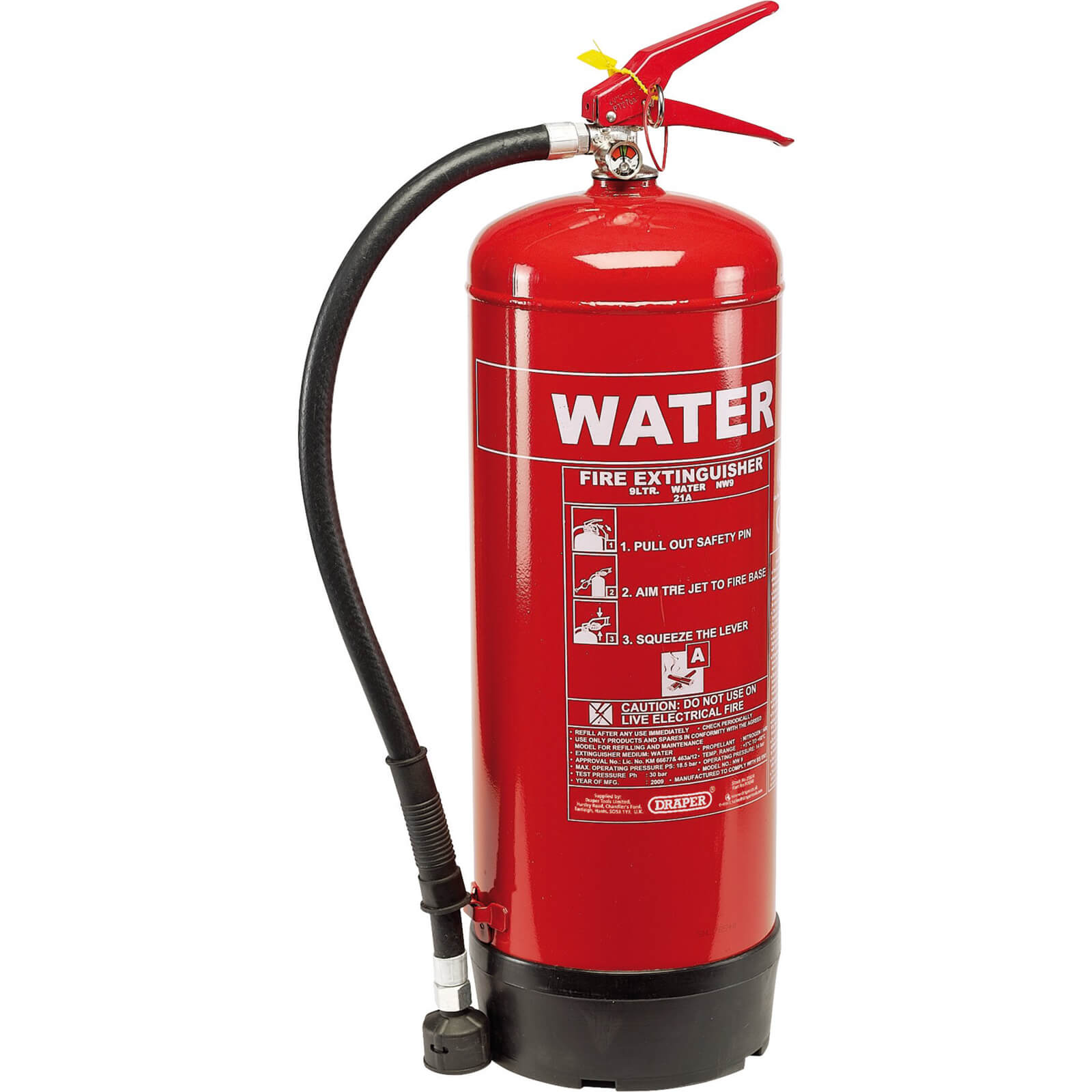 Image of Draper Pressurized Water Fire Extinguisher