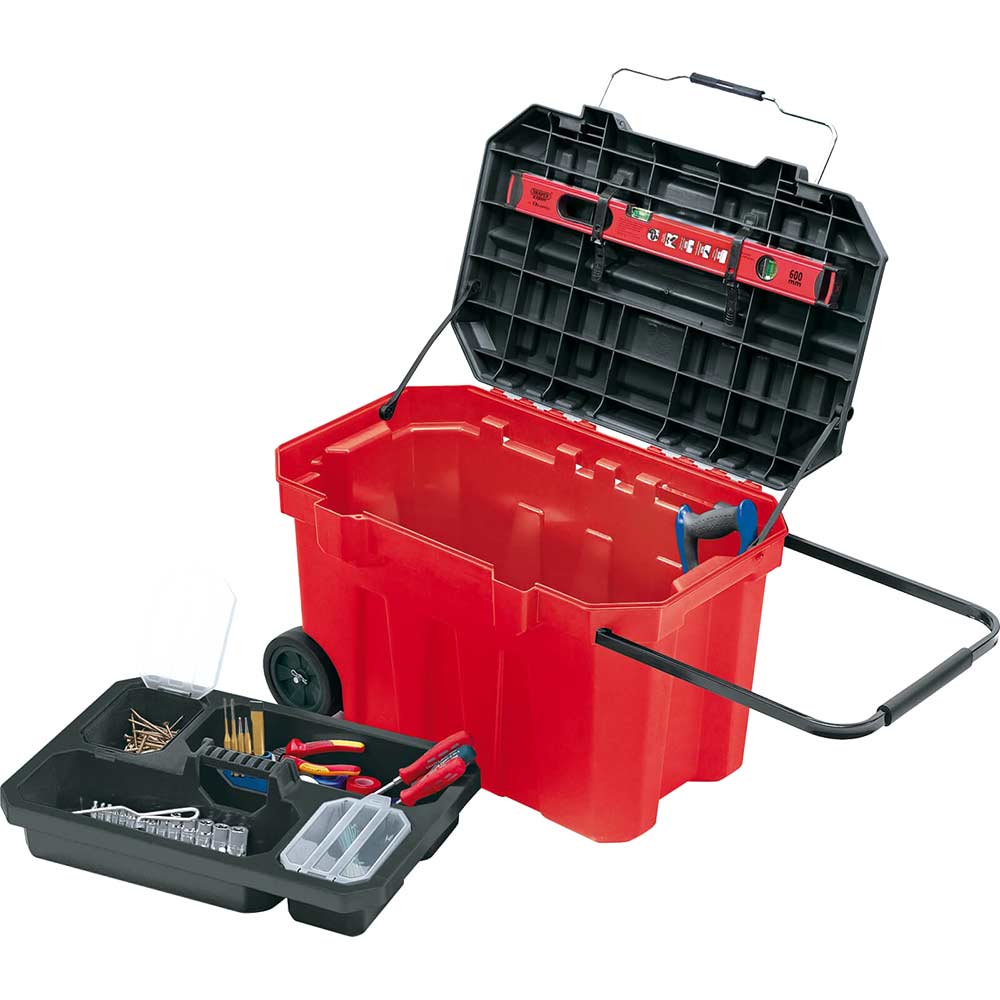 Image of Draper Expert Wheeled Plastic Tool Box 760mm