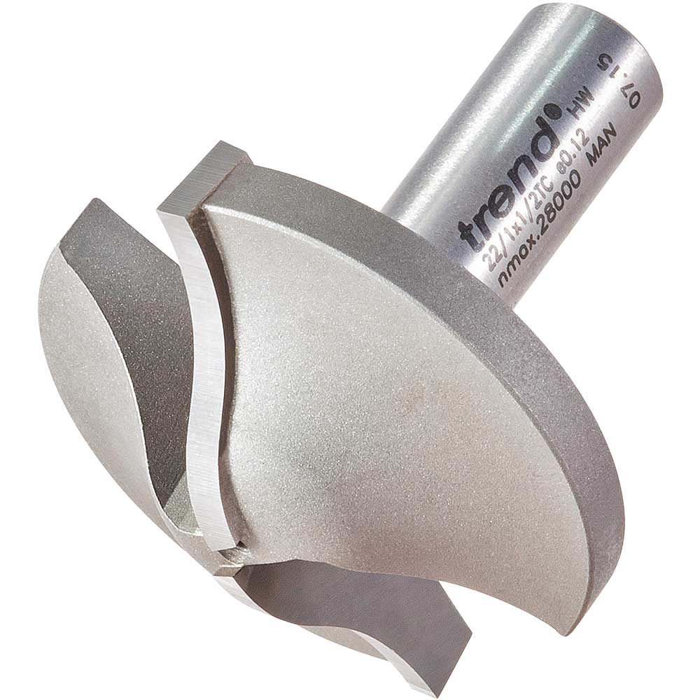 Photo of Trend Large Flat Roman Ogee Router Cutter 50mm 6.5mm 1/2