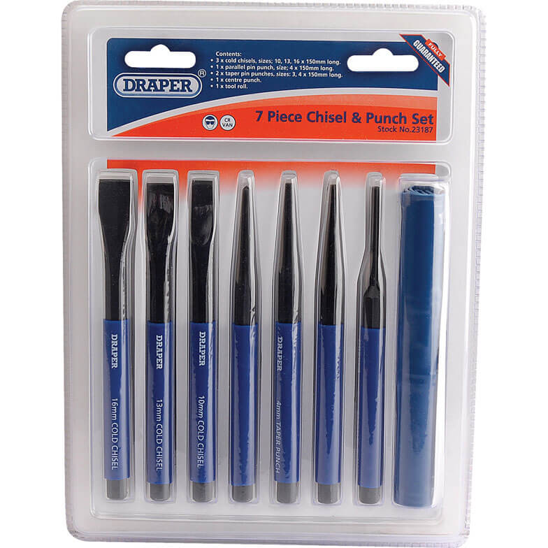 Photo of Draper 7 Piece Cold Chisel And Punch Set