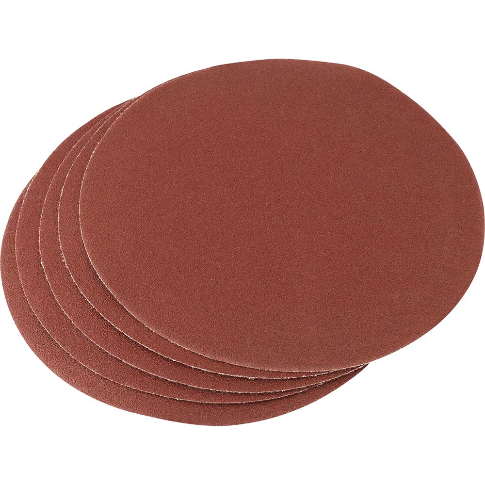 Photo of Draper 200mm Diameter Aluminium Oxide Sanding Discs 200mm 100g Pack Of 5
